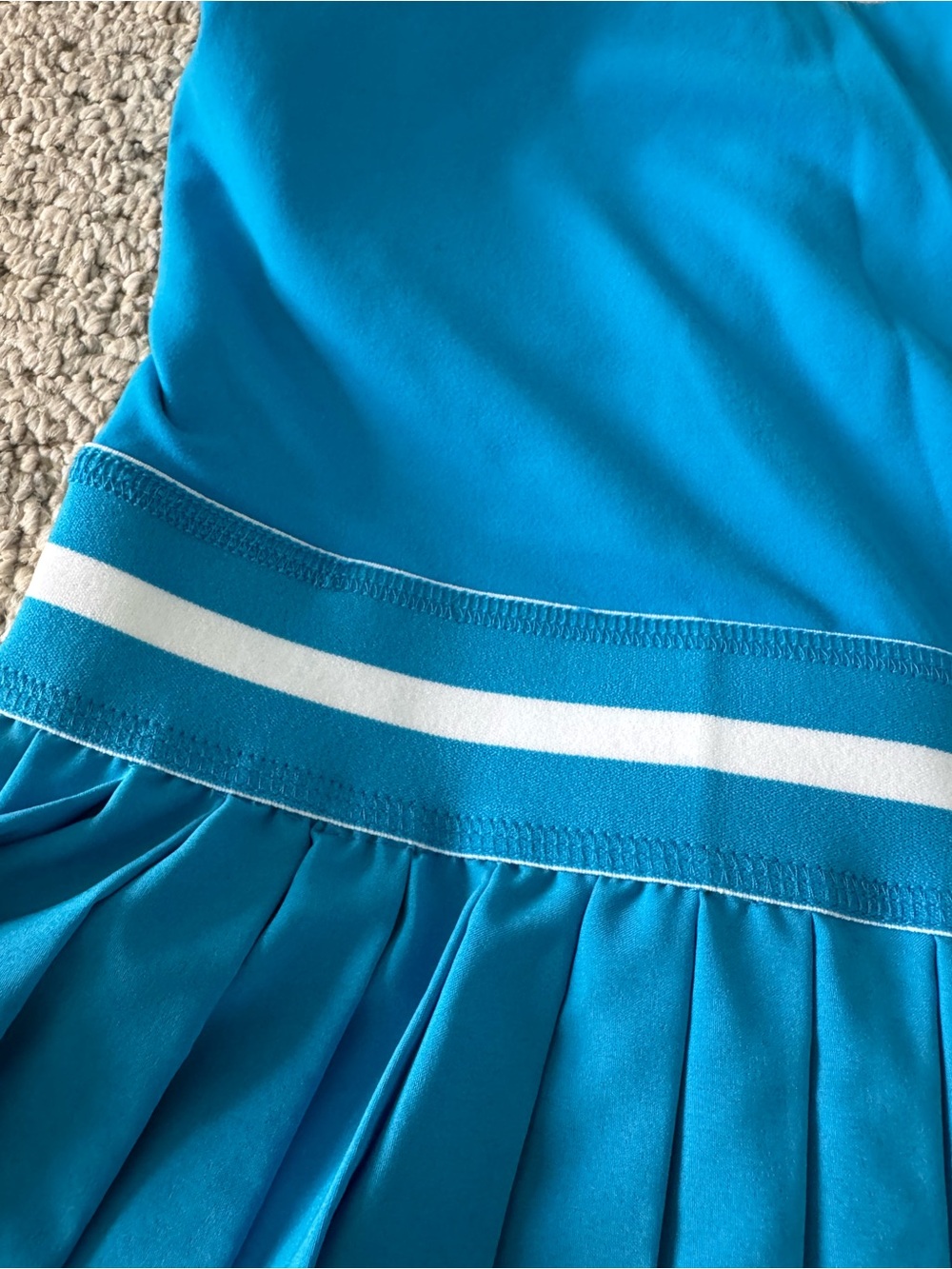 all in motion Bright Blue Pleated Dance Costume - Picture 6 of 6